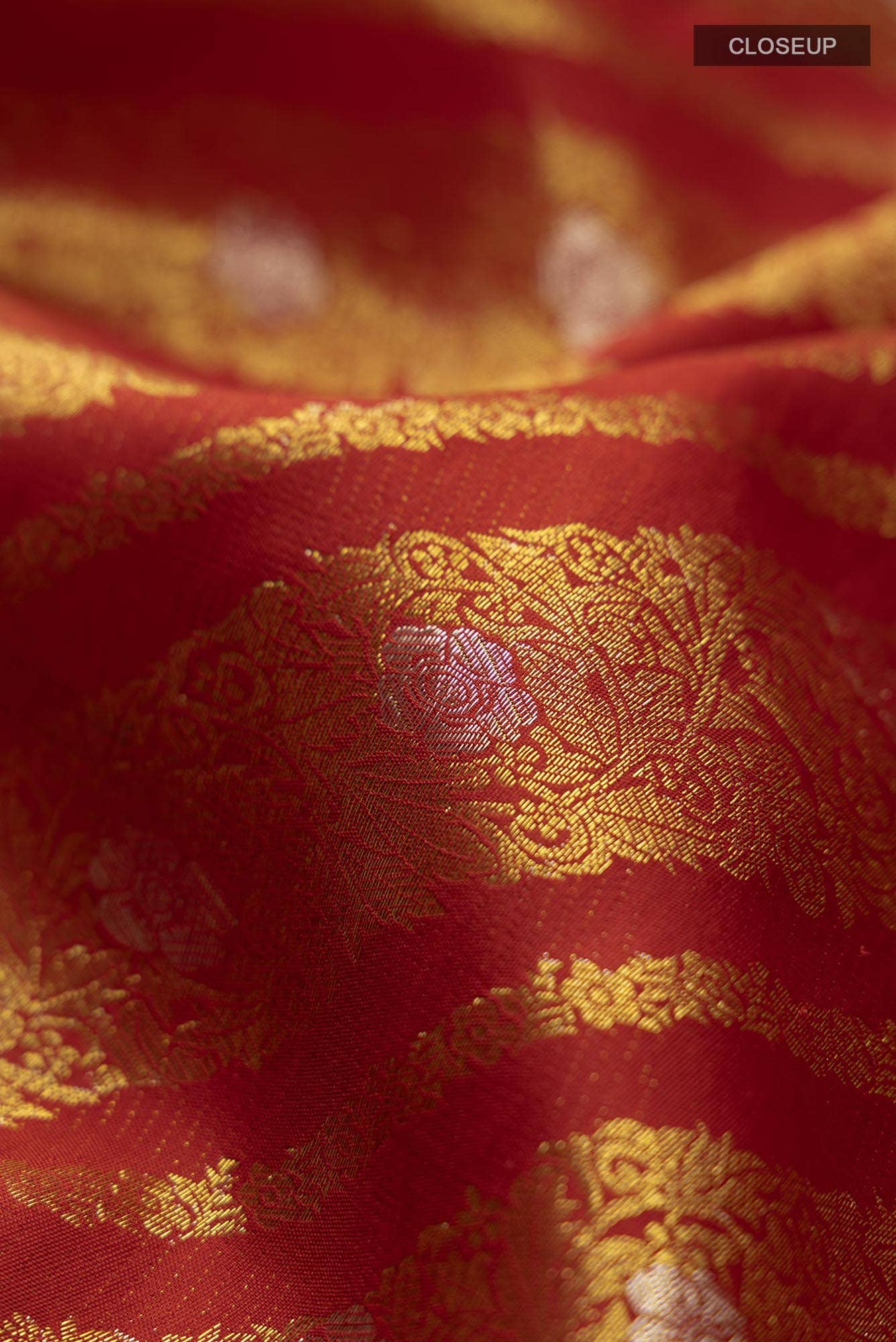 Rohini-Red Kanchipuram Silk Saree