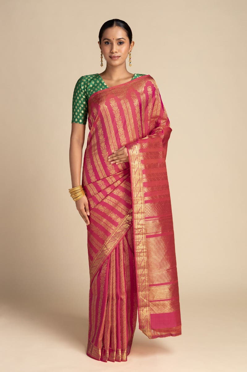 Mangalam-Pink Kanchipuram Silk Saree
