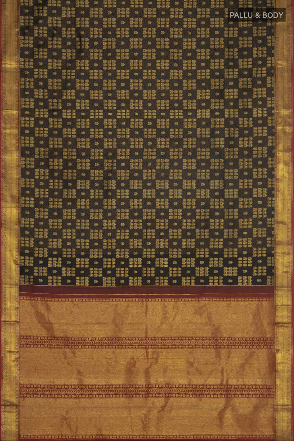 Kanaka-Black Kanchipuram Silk Saree