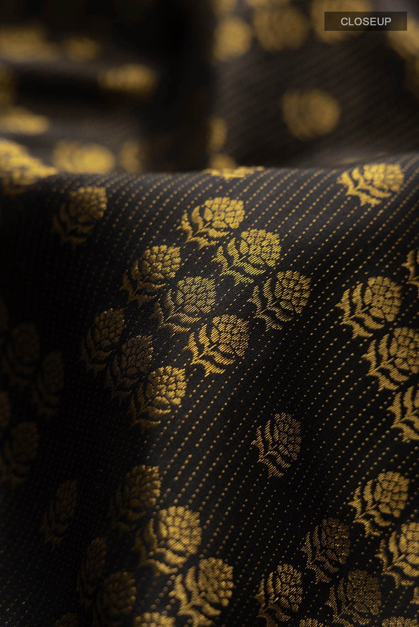 Kanaka-Black Kanchipuram Silk Saree