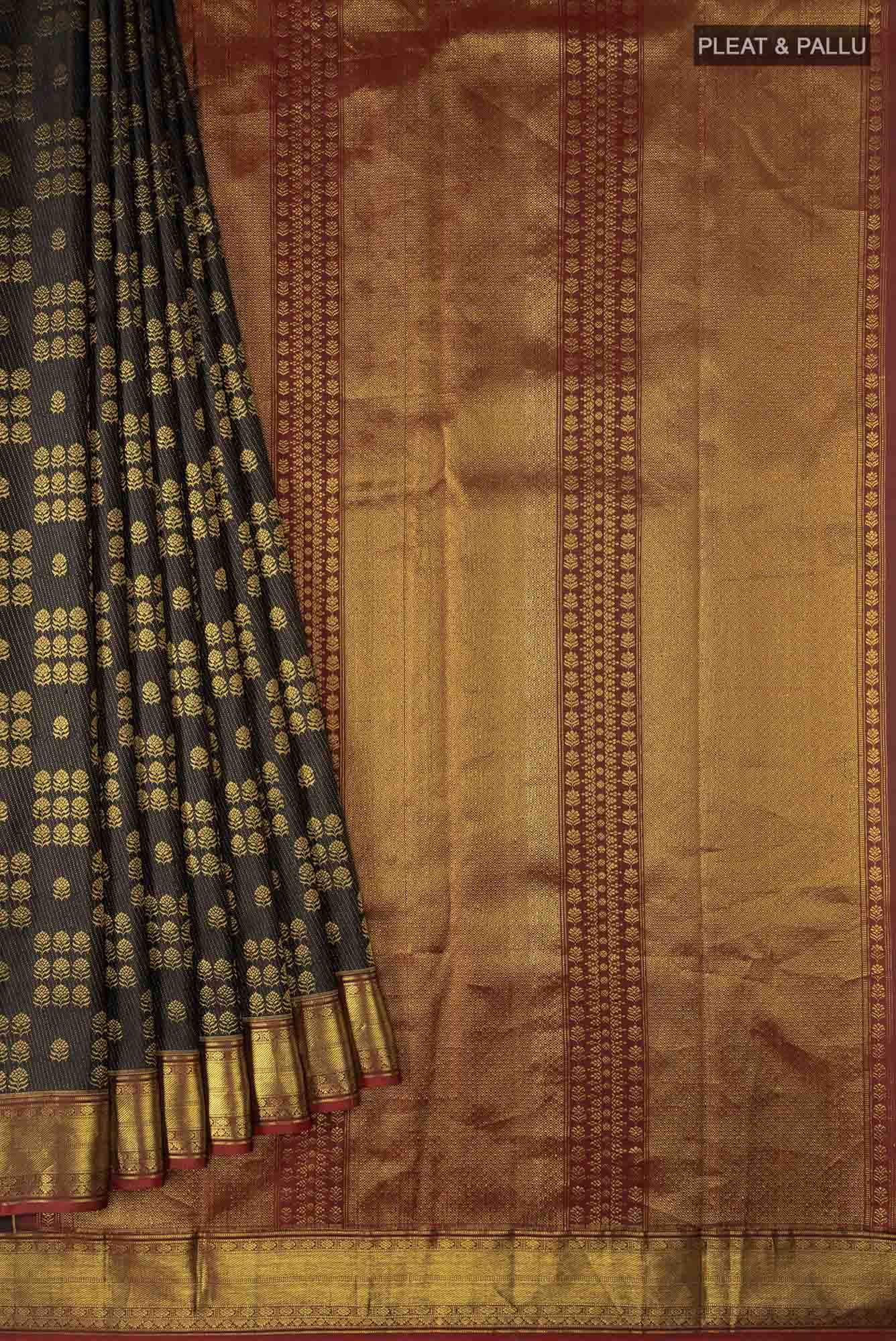 Kanaka-Black Kanchipuram Silk Saree