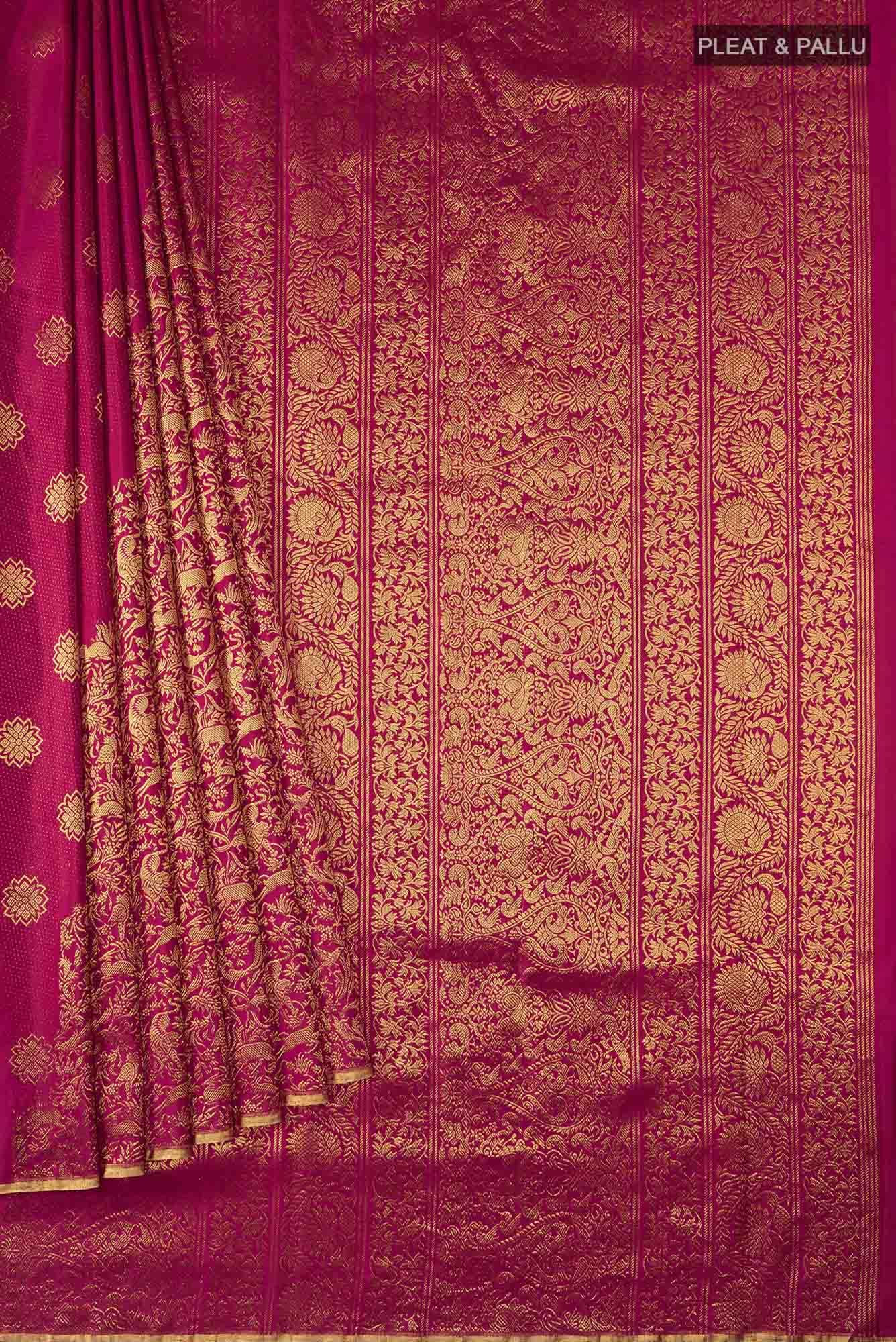 Vanashree-Ruby Red Kanchipuram Silk Saree