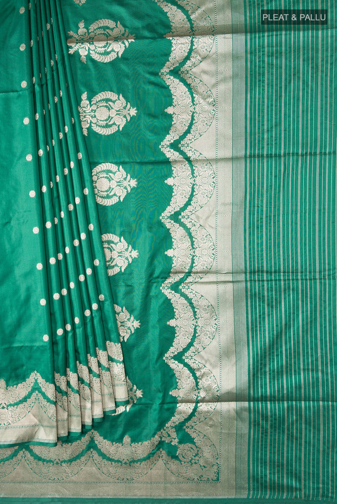 Vibhushita-Green Banarasi Silk Saree
