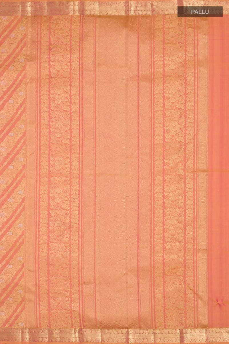 Rohini-Light Pink with Yellow Dual Tone Kanchipuram Silk Saree