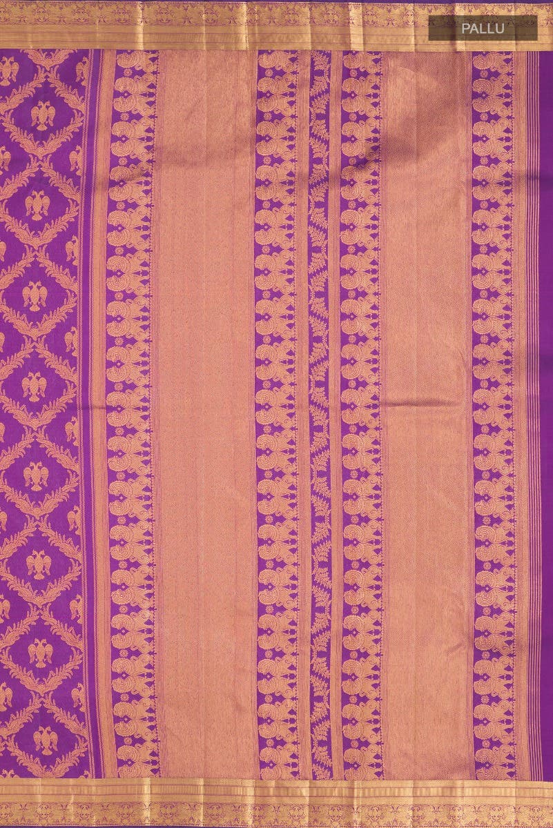 Veeravali-Purple Kanchipuram Silk Saree