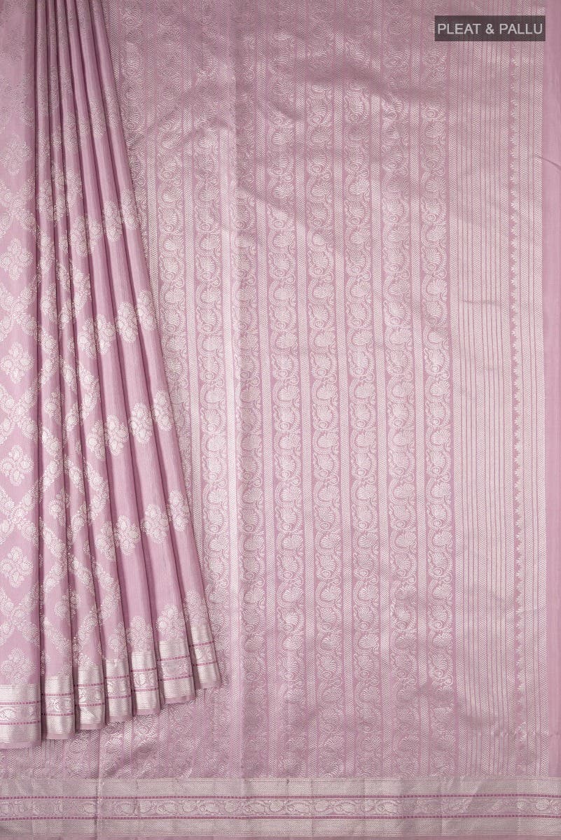 Thamarai-Pastel Pink Kanchipuram Silk Saree