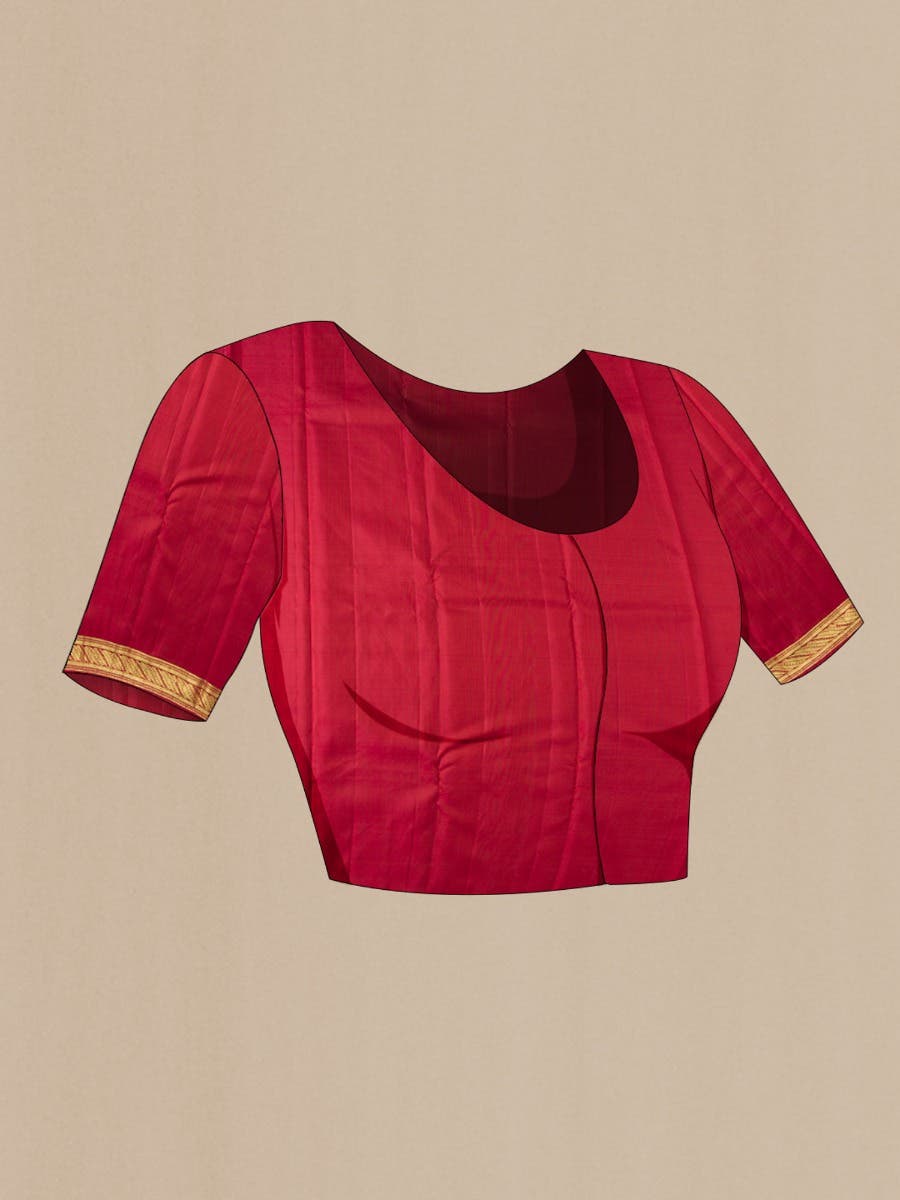Mangalam-Red Kanchipuram Silk Saree