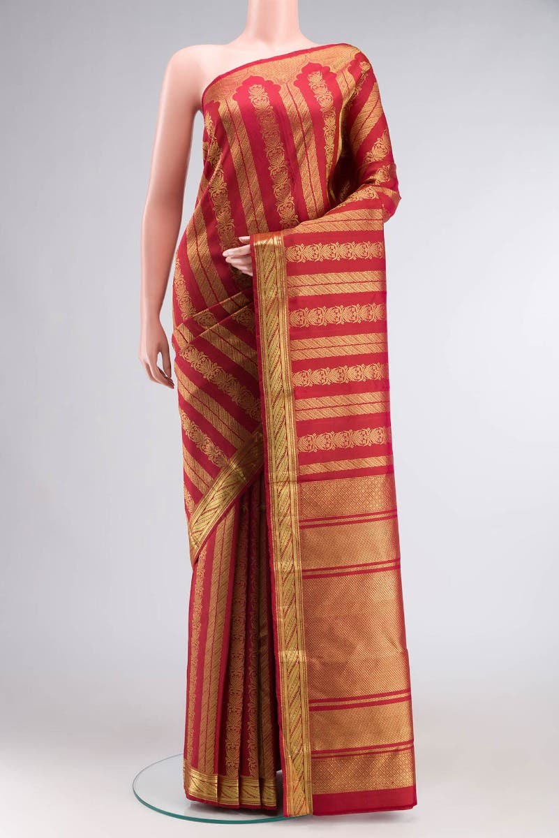 Mangalam-Red Kanchipuram Silk Saree