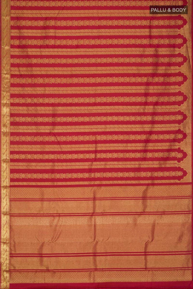 Mangalam-Red Kanchipuram Silk Saree
