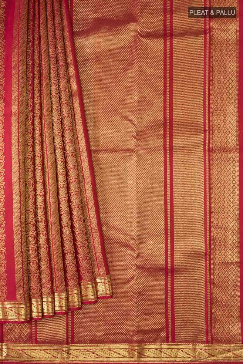 Mangalam-Red Kanchipuram Silk Saree