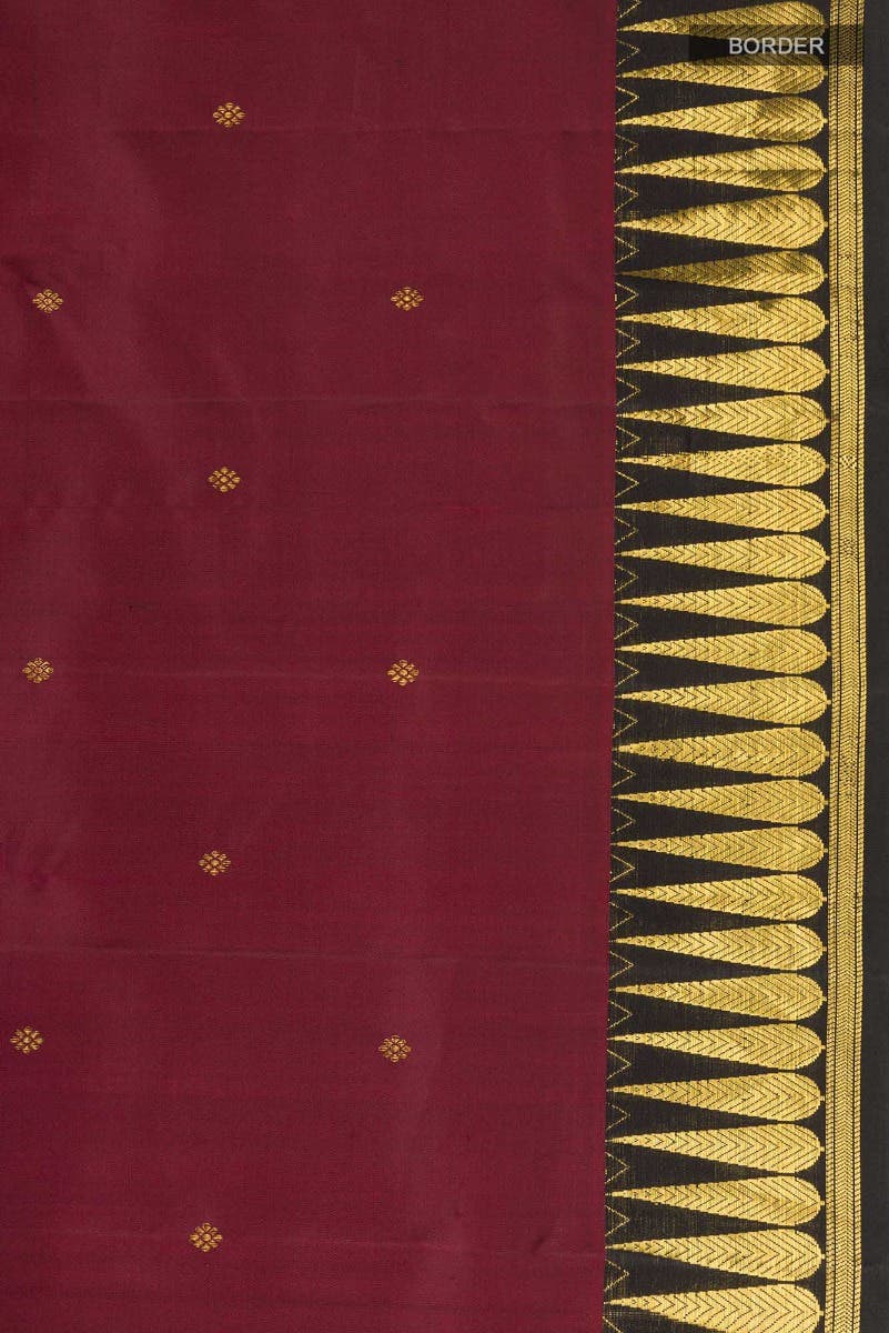 Amara-Maroon Kanchipuram Silk Saree
