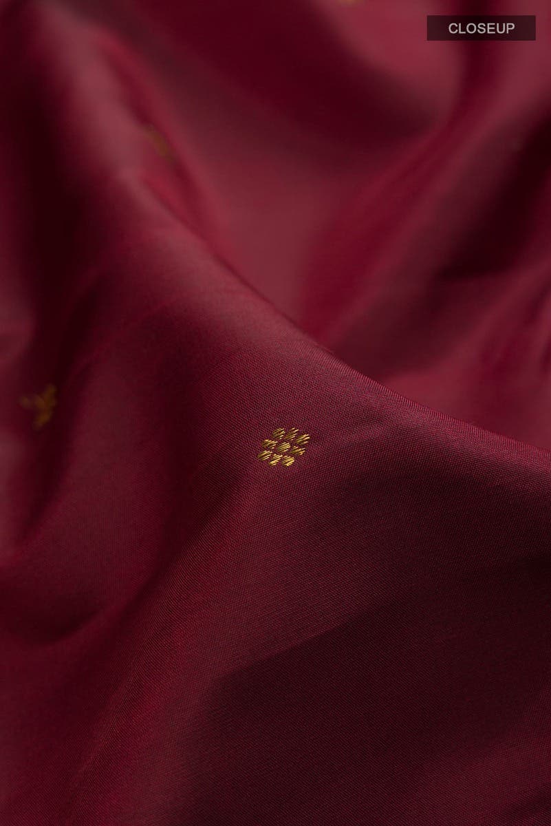 Amara-Maroon Kanchipuram Silk Saree