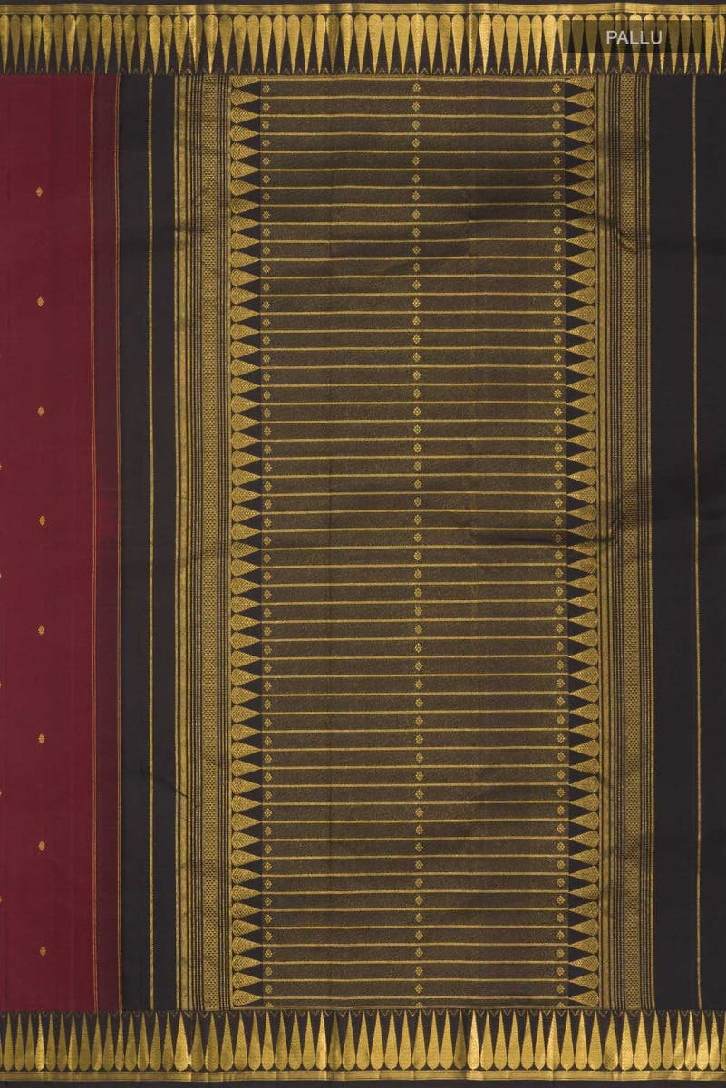 Amara-Maroon Kanchipuram Silk Saree