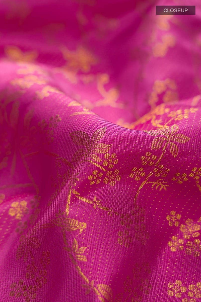 Vasanthika-Pink Kanchipuram Silk Saree