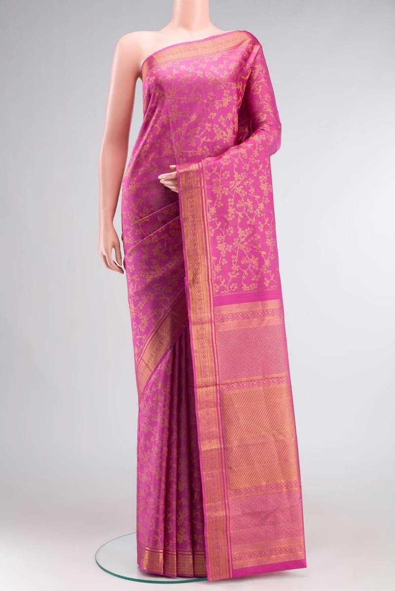 Vasanthika-Pink Kanchipuram Silk Saree