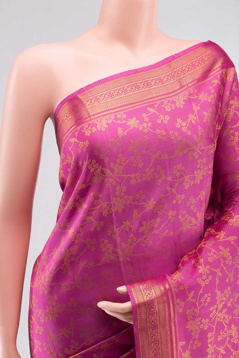 Vasanthika-Pink Kanchipuram Silk Saree