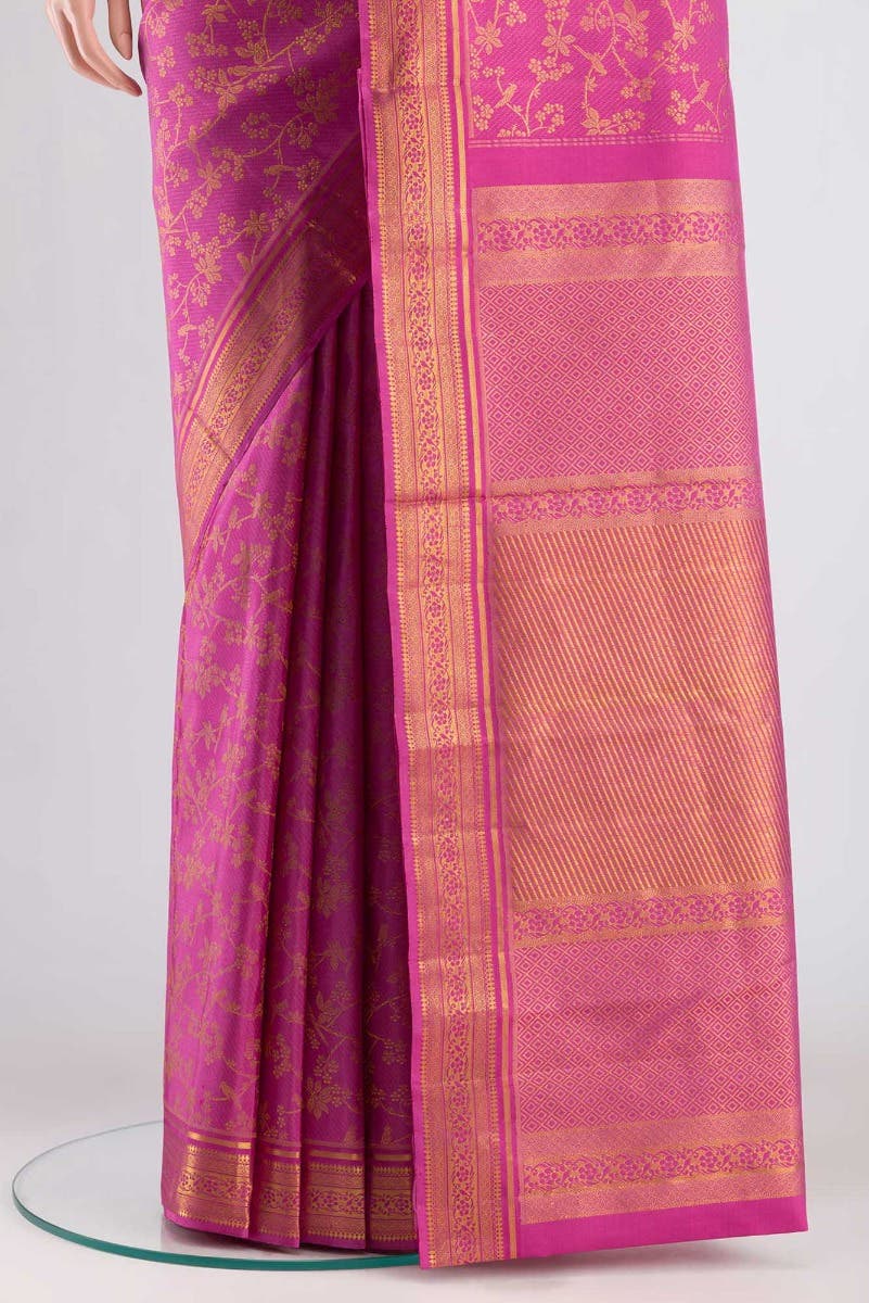 Vasanthika-Pink Kanchipuram Silk Saree