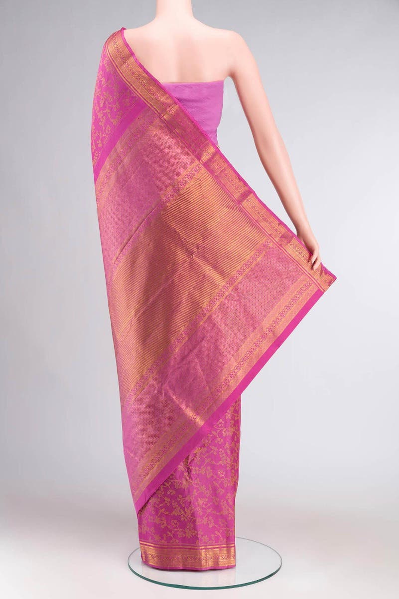Vasanthika-Pink Kanchipuram Silk Saree