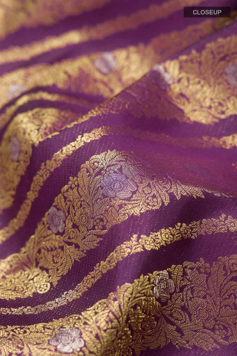 Rohini-Purple Kanchipuram Silk Saree