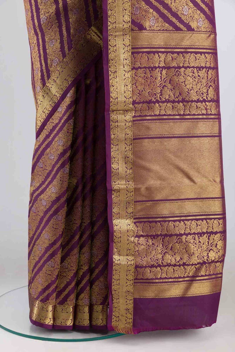 Rohini-Purple Kanchipuram Silk Saree