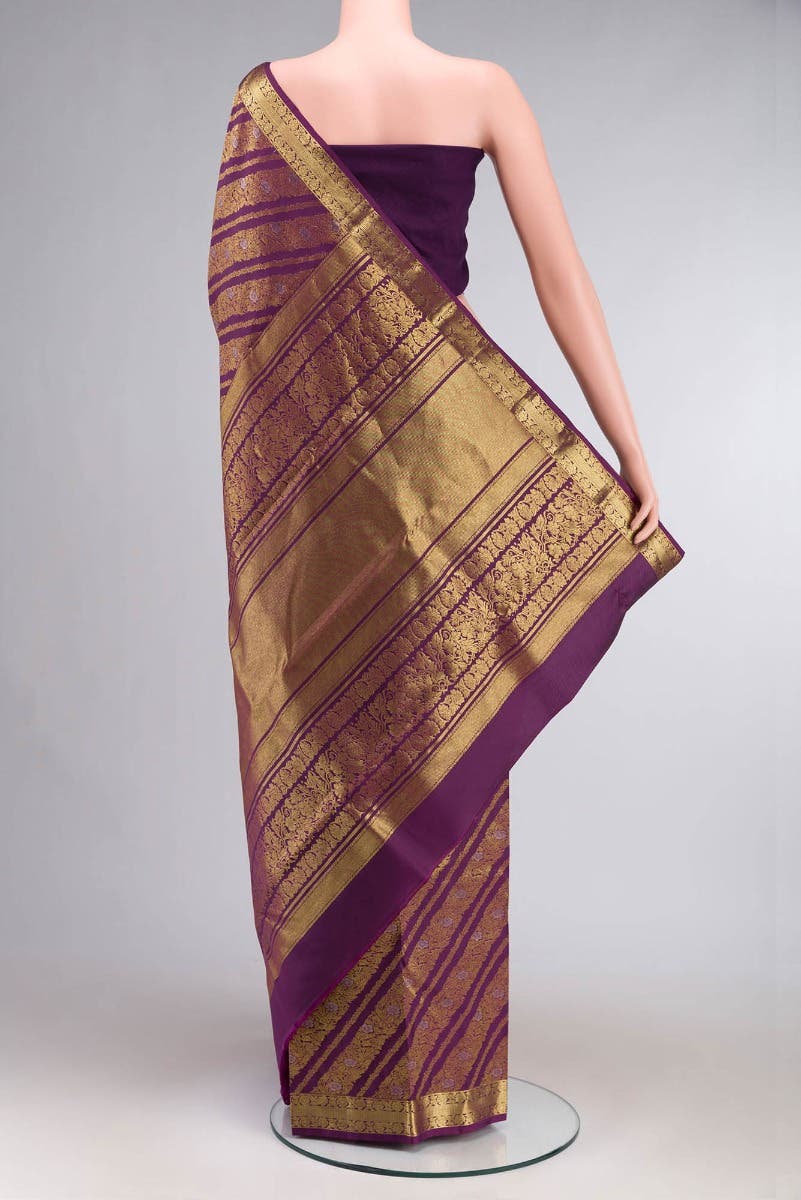 Rohini-Purple Kanchipuram Silk Saree