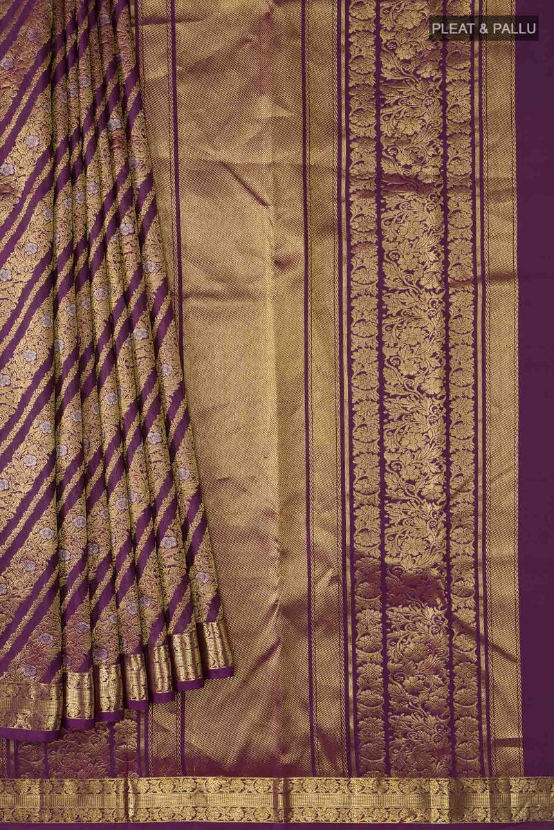 Rohini-Purple Kanchipuram Silk Saree
