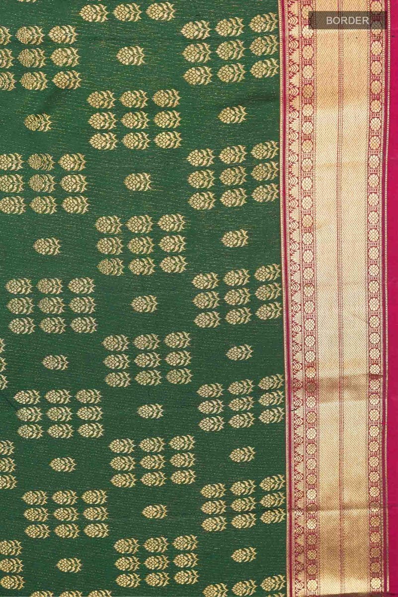 Kanaka-Green Kanchipuram Silk Saree