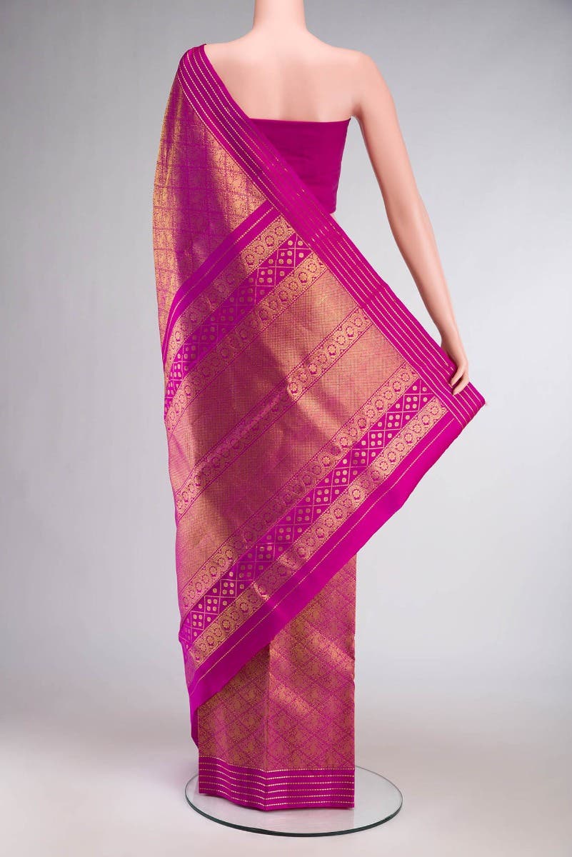 Maangai-Rani Pink Kanchipuram Silk Saree