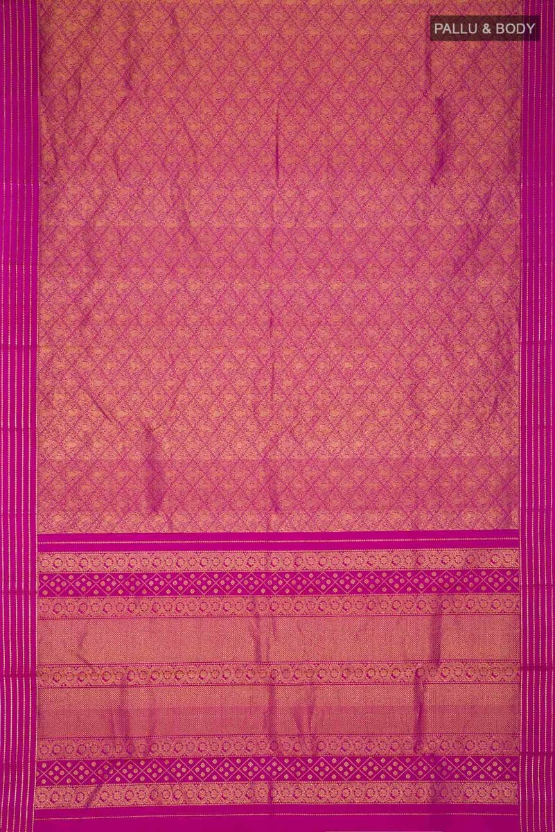Maangai-Rani Pink Kanchipuram Silk Saree
