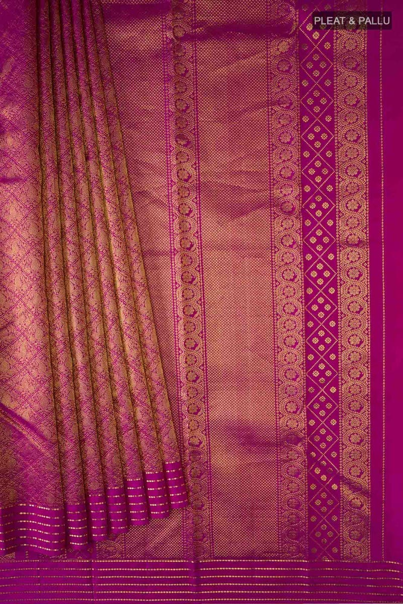 Maangai-Rani Pink Kanchipuram Silk Saree