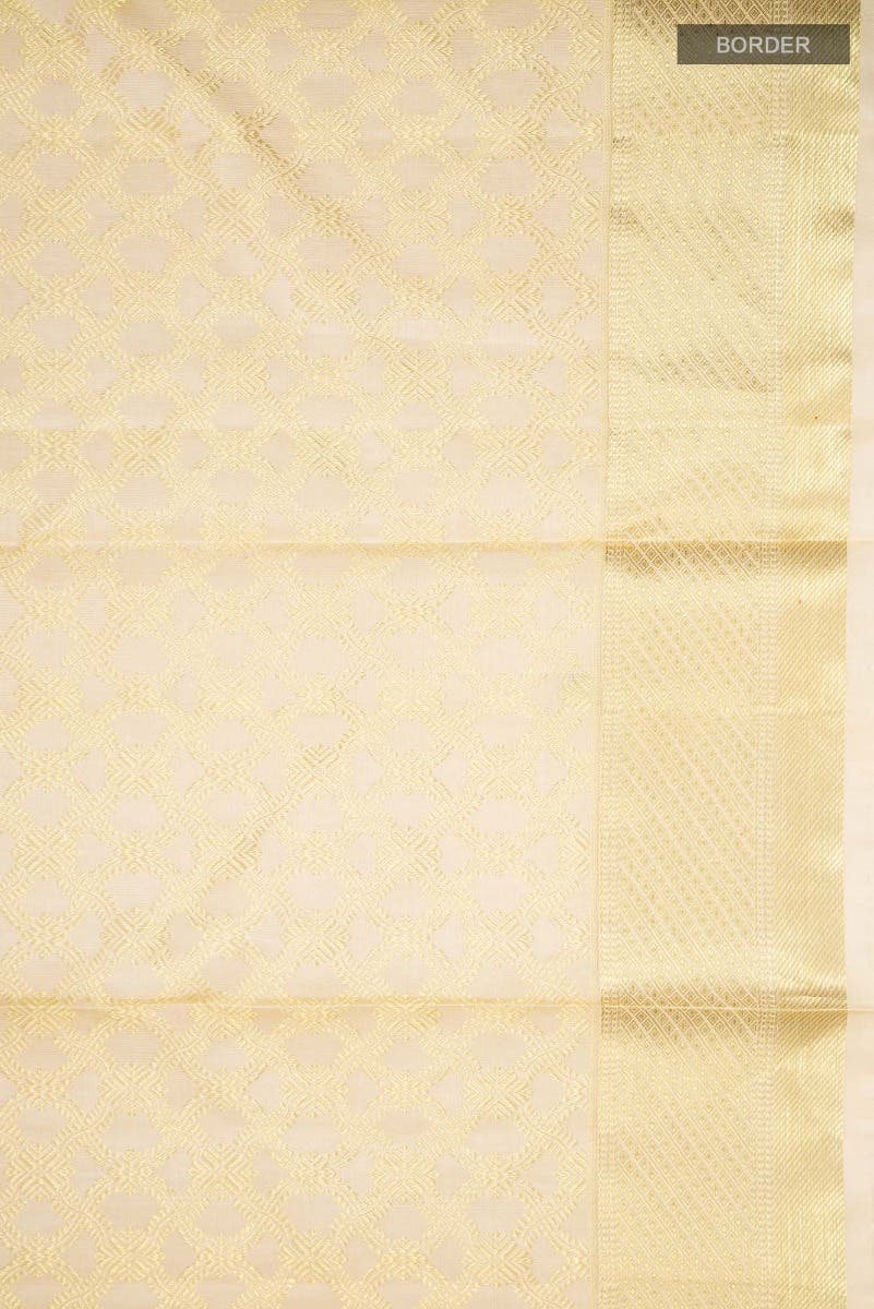 Rudrani-Cream Kanchipuram Silk Saree