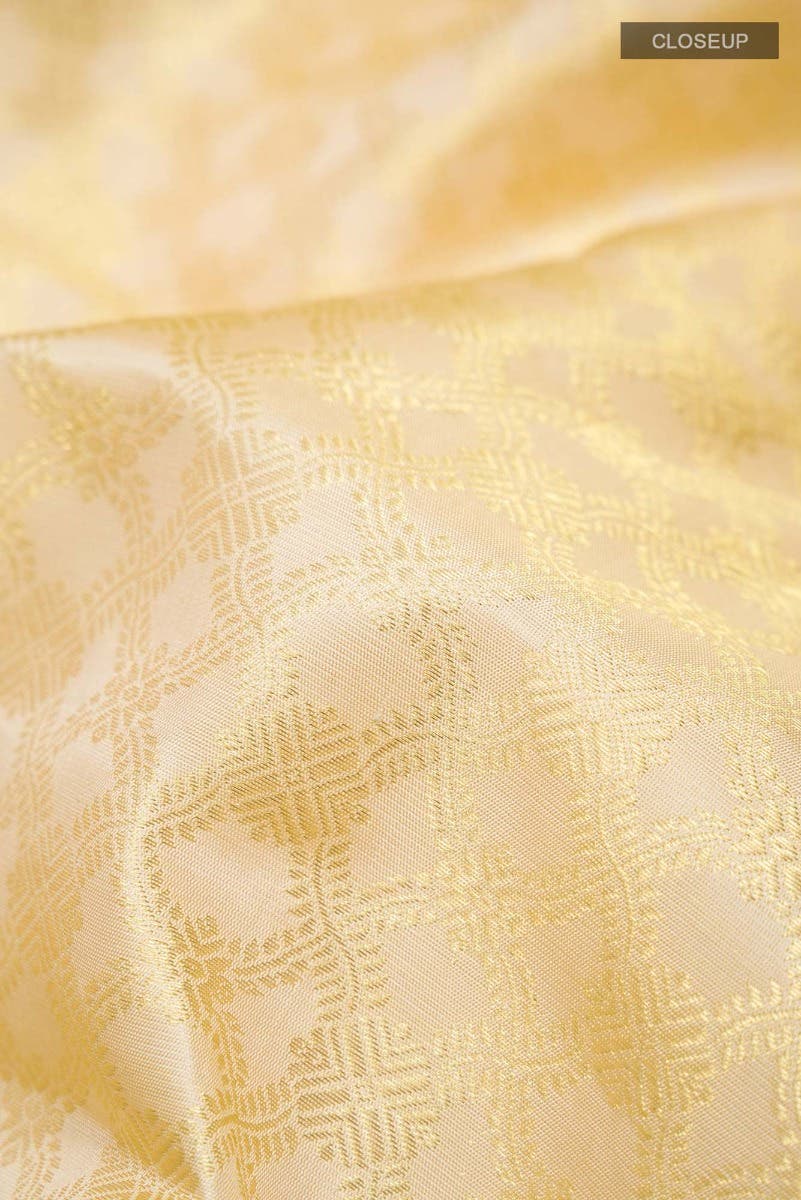 Rudrani-Cream Kanchipuram Silk Saree