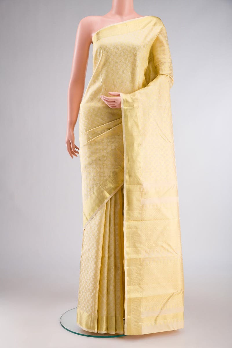 Rudrani-Cream Kanchipuram Silk Saree