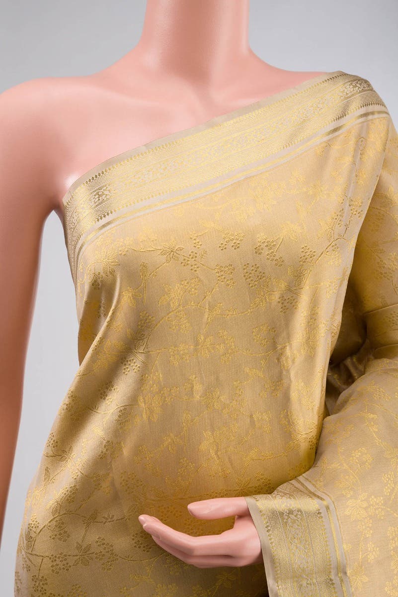 Vasanthika-Beige Kanchipuram Silk Saree