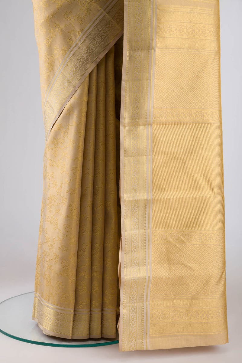 Vasanthika-Beige Kanchipuram Silk Saree