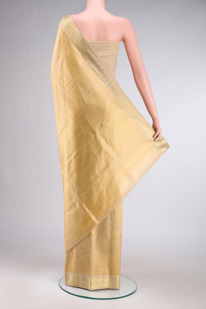 Vasanthika-Beige Kanchipuram Silk Saree