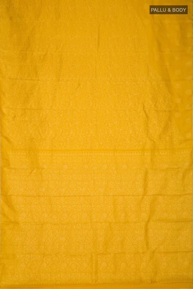 Vanashree-Mustard Yellow Kanchipuram Silk Saree