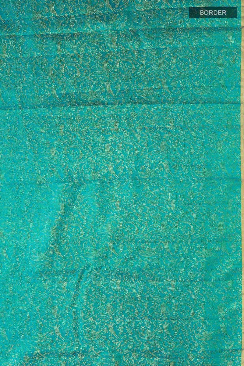 Vanashree-Turquoise Kanchipuram Silk Saree