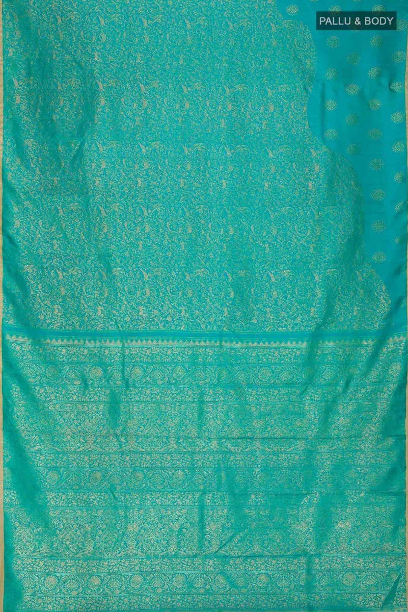 Vanashree-Turquoise Kanchipuram Silk Saree