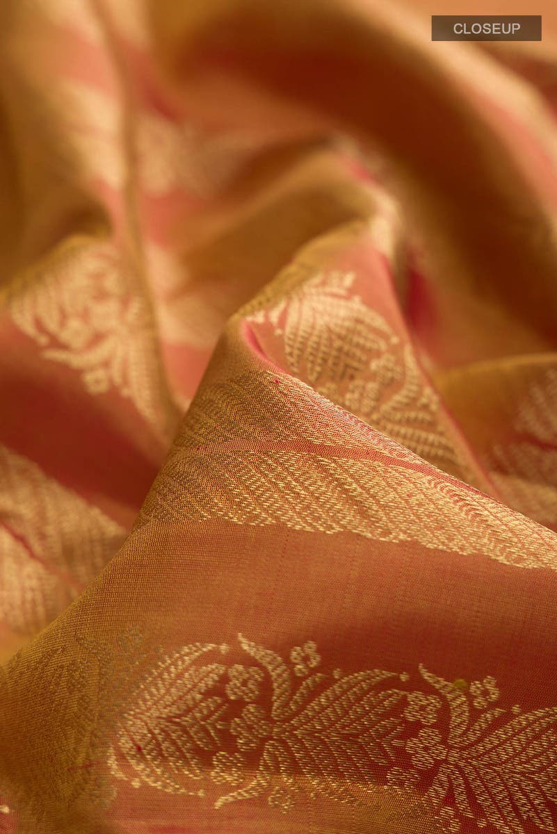 Mangalam-Orange Kanchipuram Silk Saree
