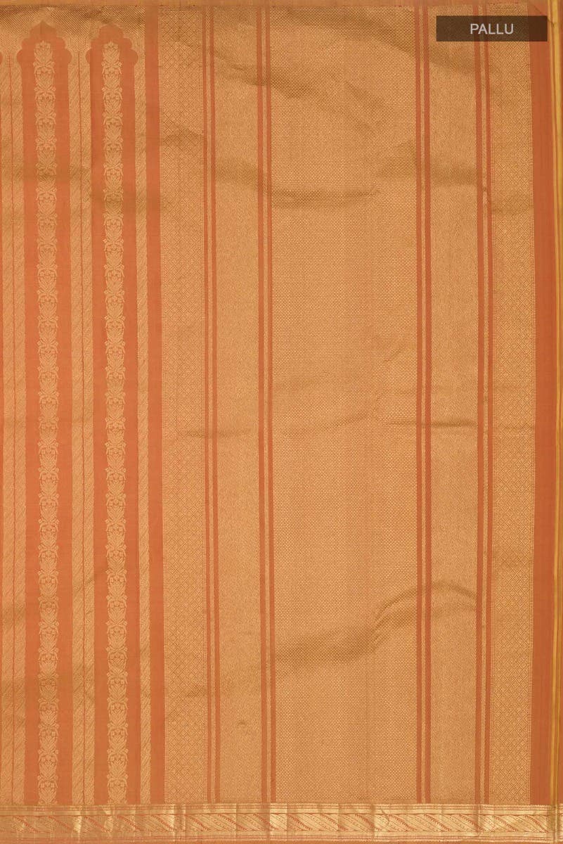 Mangalam-Orange Kanchipuram Silk Saree