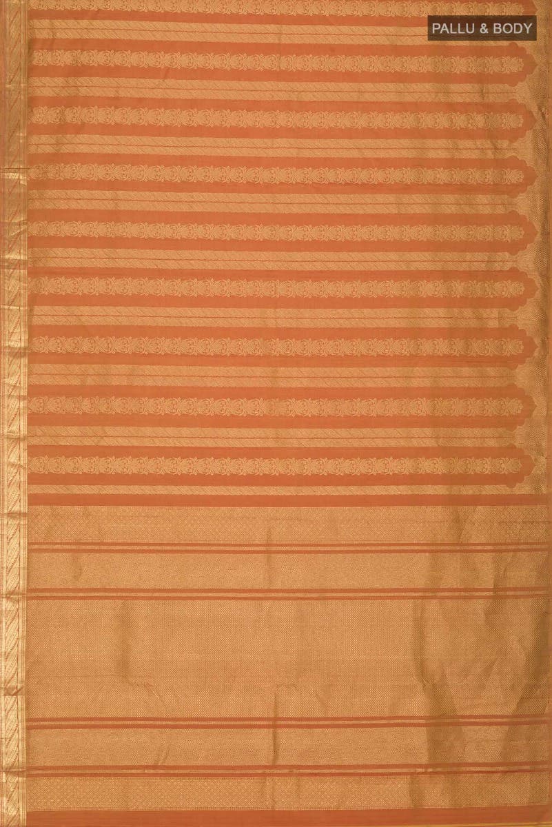 Mangalam-Orange Kanchipuram Silk Saree