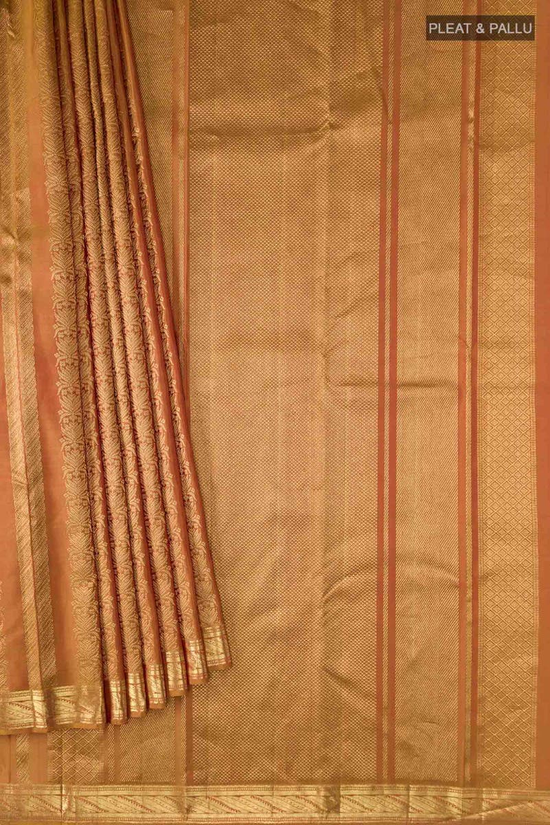 Mangalam-Orange Kanchipuram Silk Saree