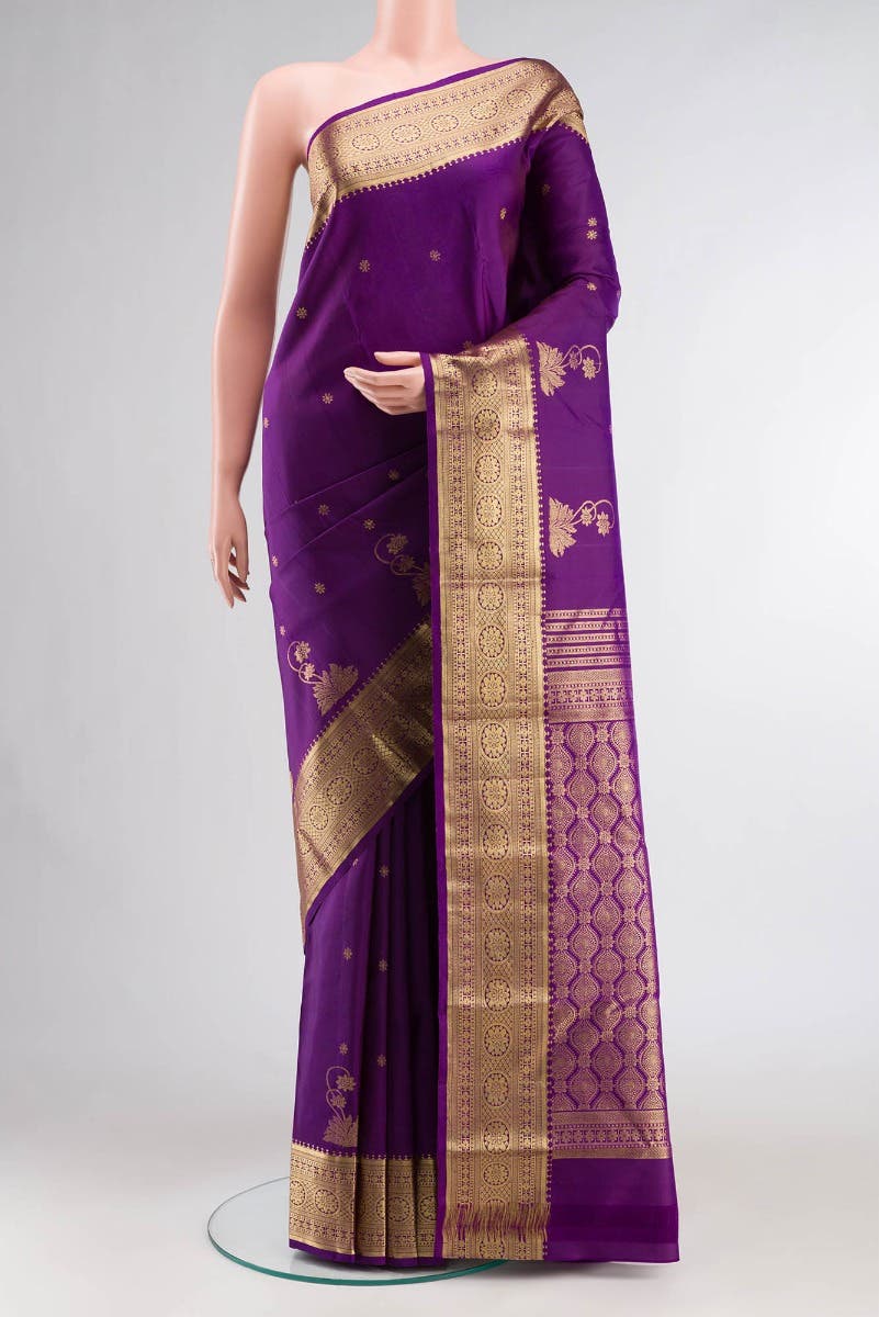 Tarangini-Purple Kanchipuram Silk Saree