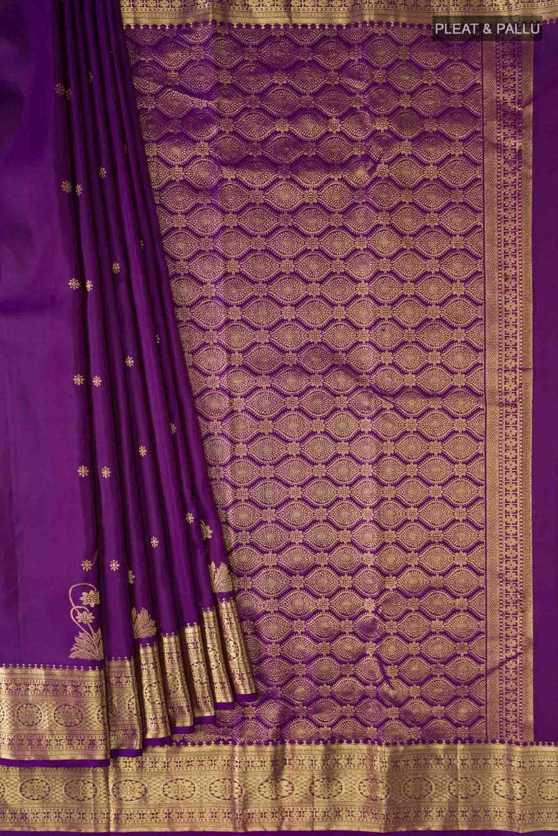 Tarangini-Purple Kanchipuram Silk Saree