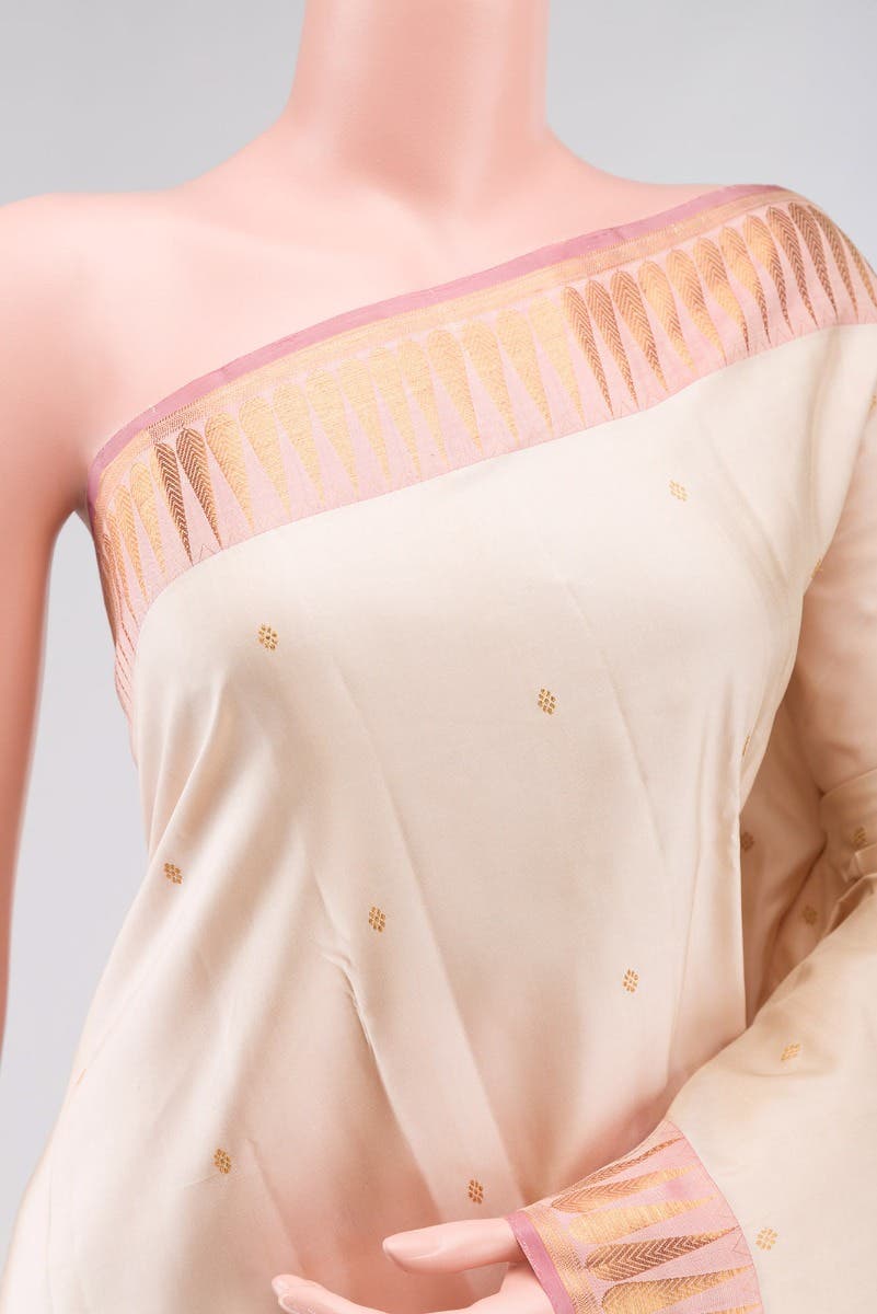 Amara-Cream Kanchipuram Silk Saree
