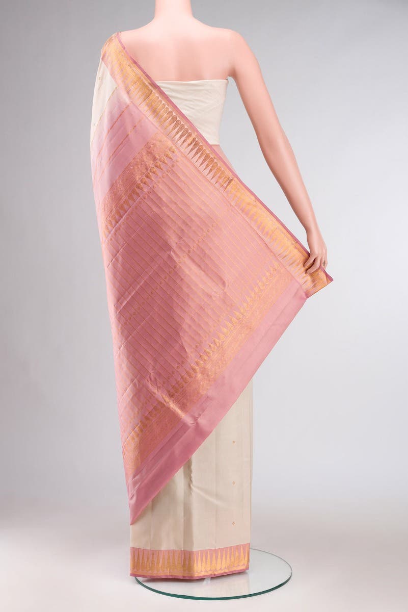 Amara-Cream Kanchipuram Silk Saree