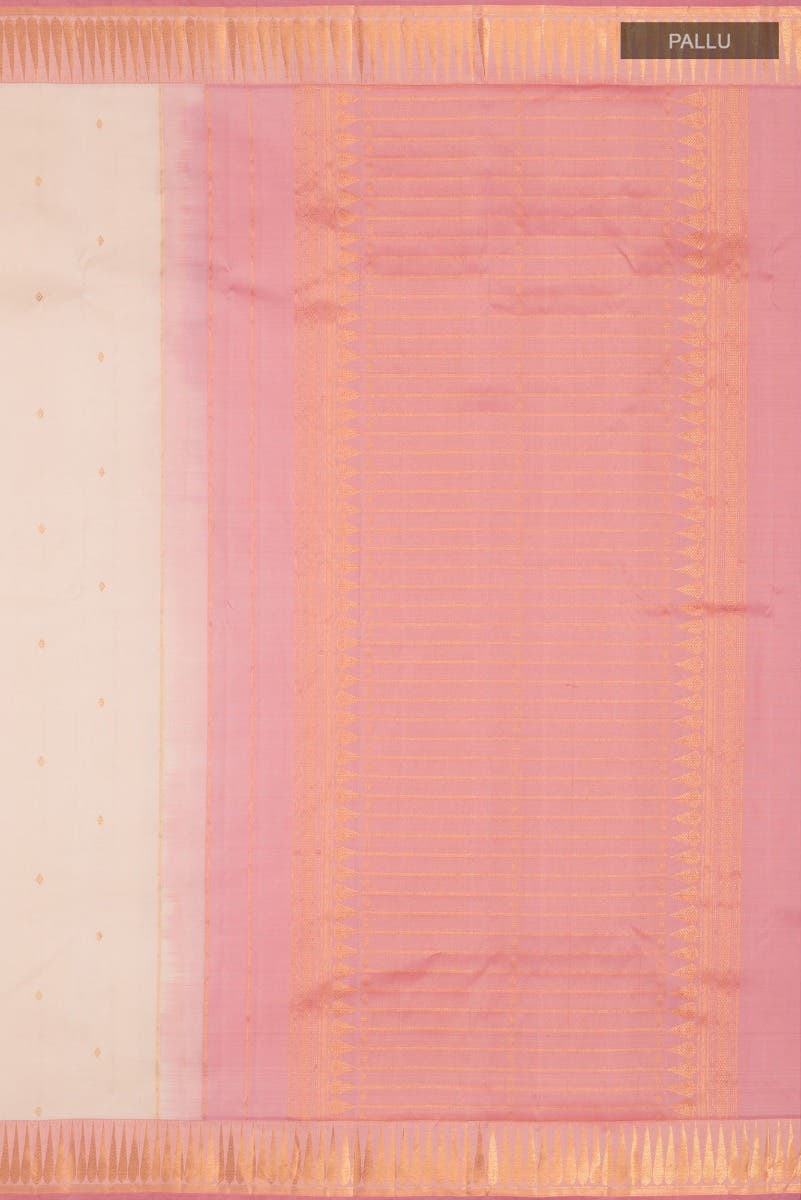 Amara-Cream Kanchipuram Silk Saree