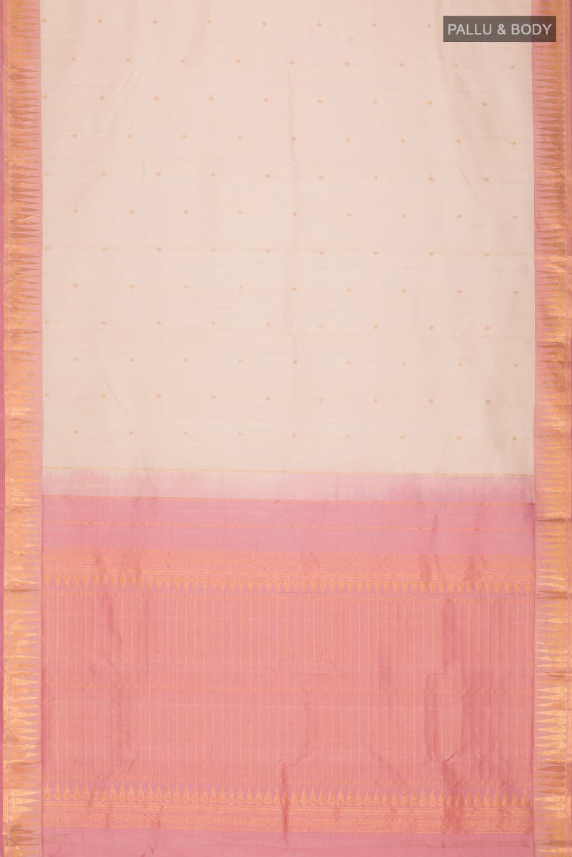 Amara-Cream Kanchipuram Silk Saree