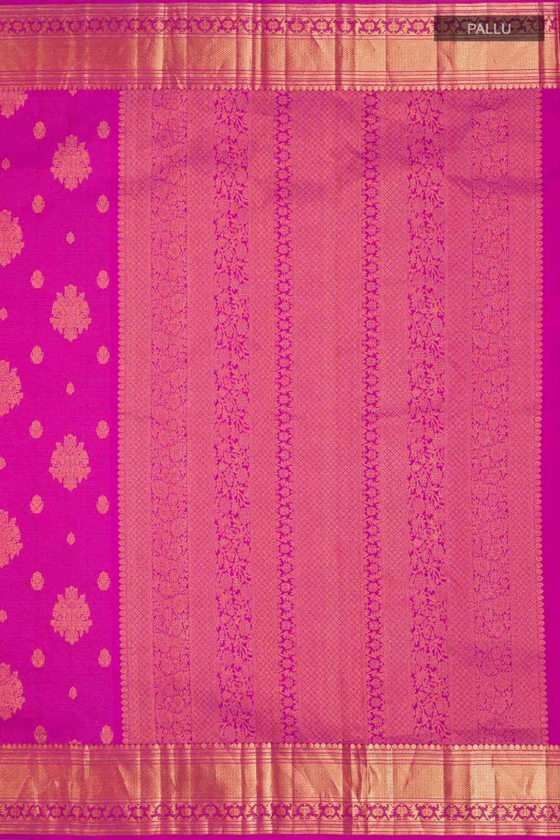 Kavini-Dark Pink Kanchipuram Silk Saree